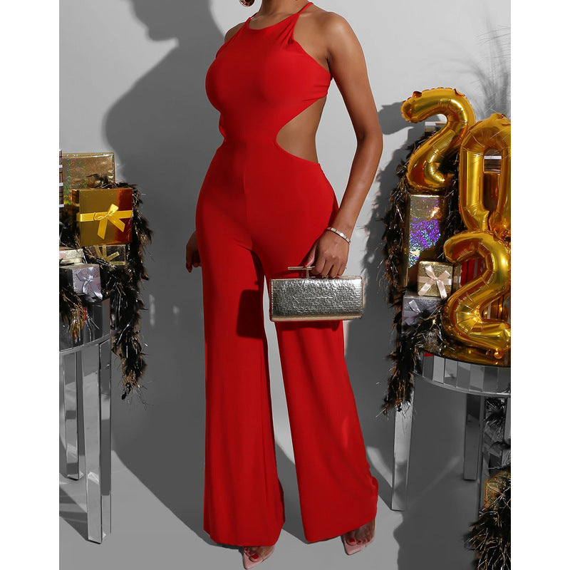 Women's Wide Legged Sleeveless Bodysuit