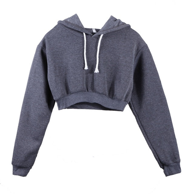 Women's Crop Top Hoodie