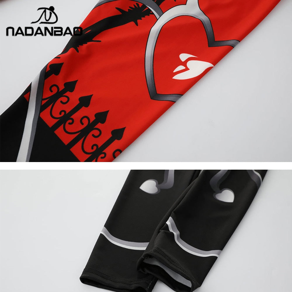 Women's Heart Shape Digital Print Leggings