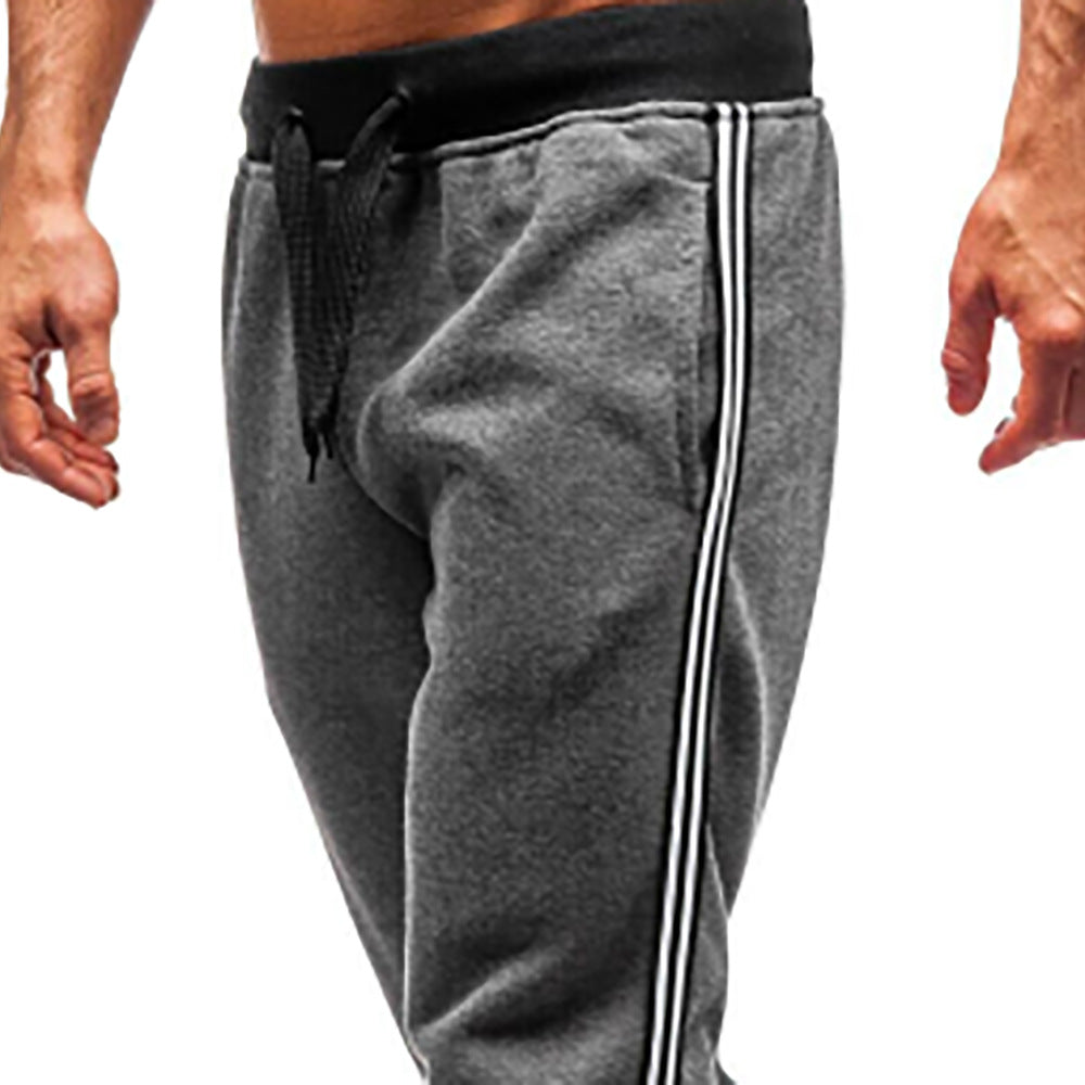 Knitted Ankle Banded Casual Pants Closed