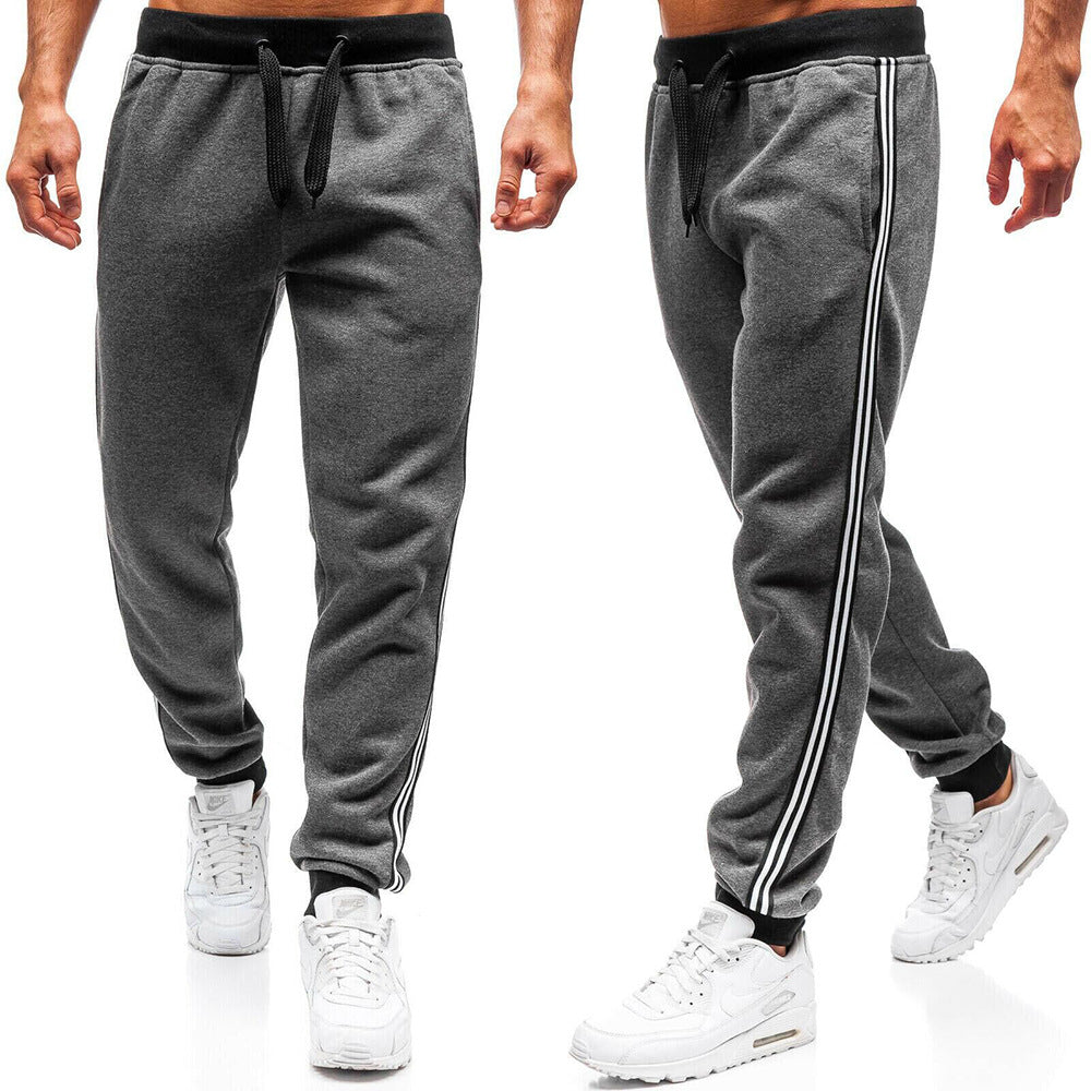 Knitted Ankle Banded Casual Pants Closed