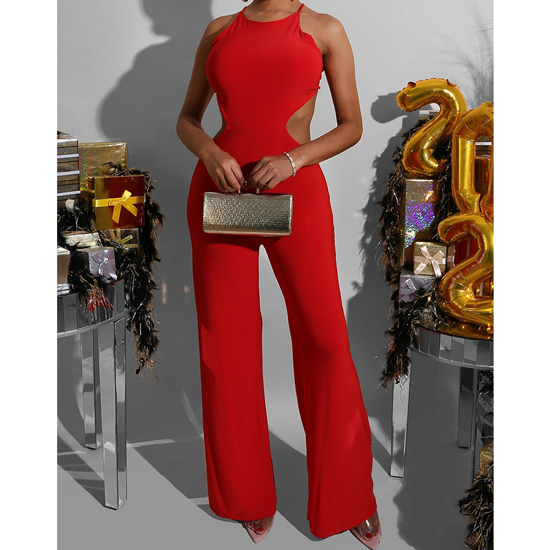 Women's Wide Legged Sleeveless Bodysuit