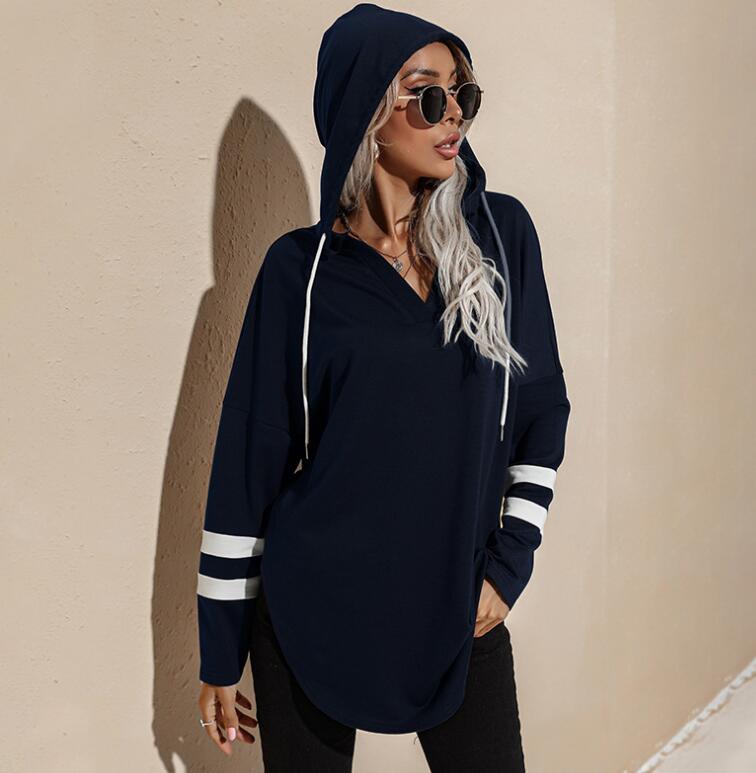 Women's Casual Hooded Jersey Top