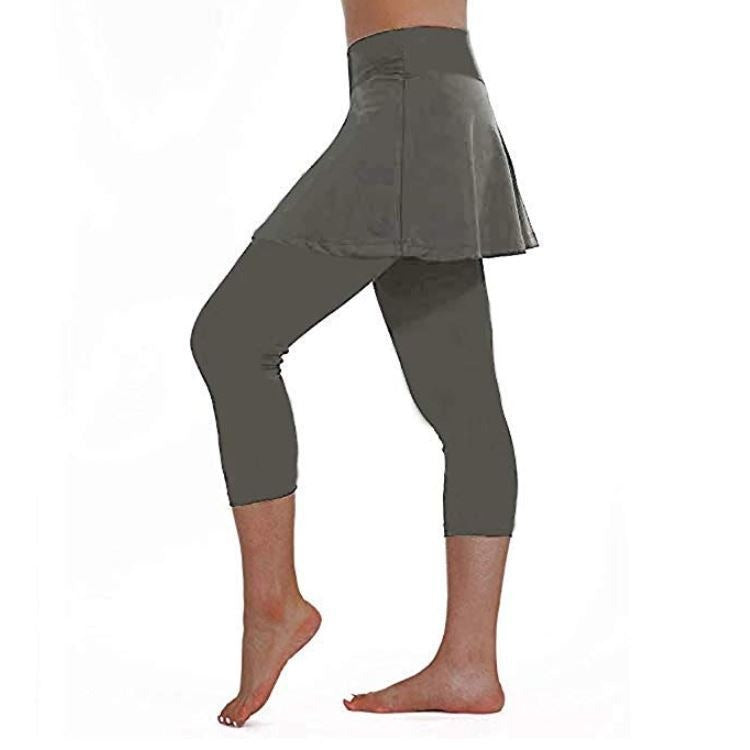 Two-Piece Skirt Yoga Pants for Women's Leggings