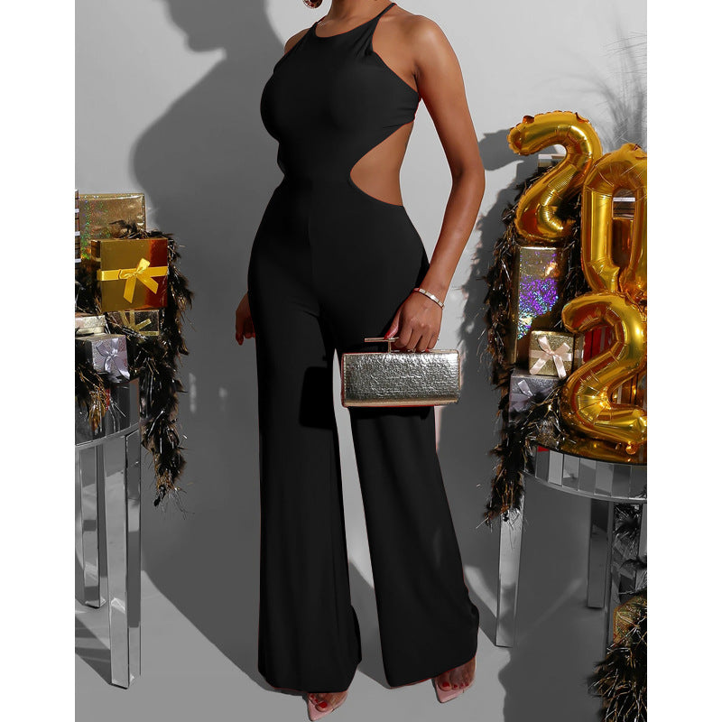 Women's Wide Legged Sleeveless Bodysuit