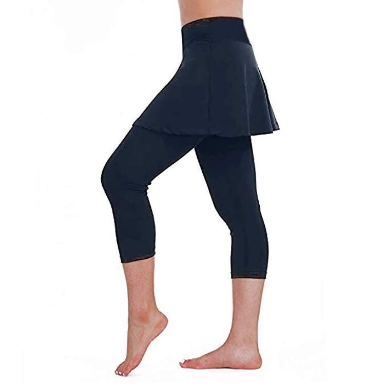 Two-Piece Skirt Yoga Pants for Women's Leggings