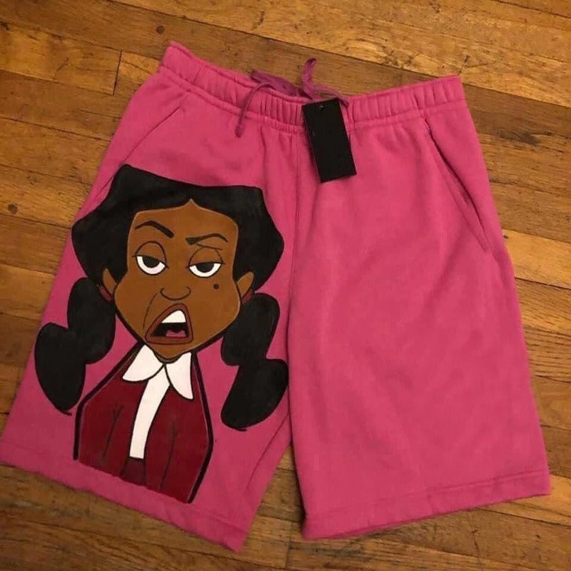 Mens Summer Cartoon Sweat Shorts- Click For More!