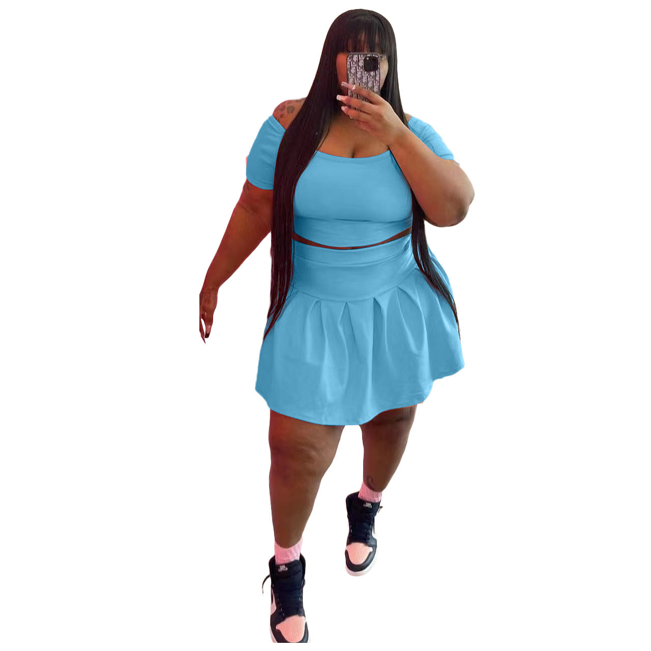 Women's Plus Size Two Piece Set