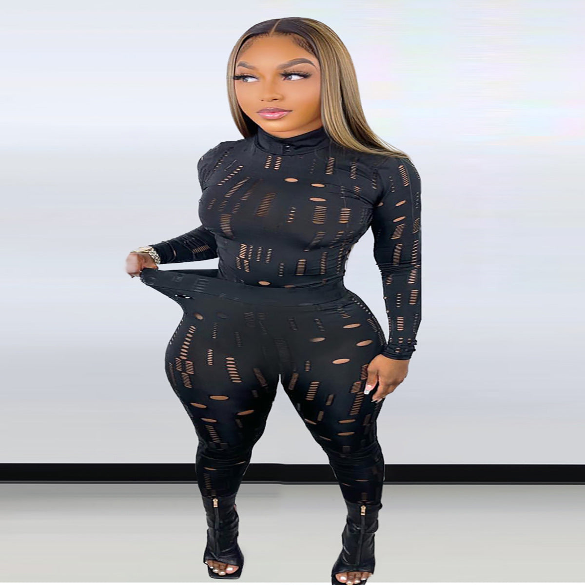 Women's Ripped One Piece Suit