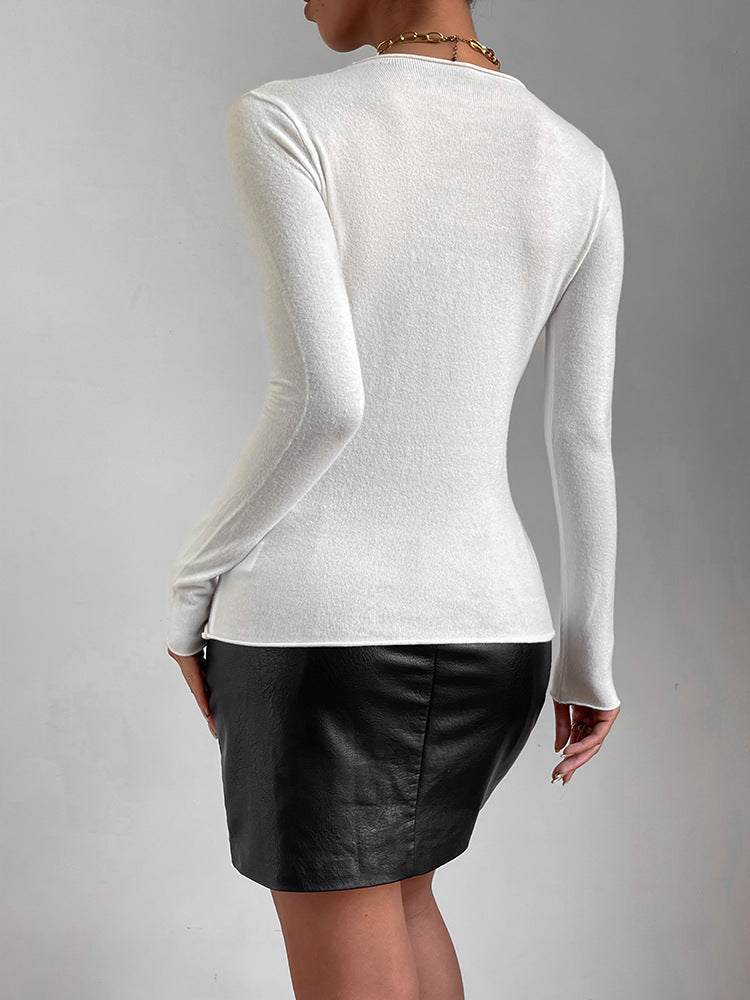 Women's Top V-Neck Sweater