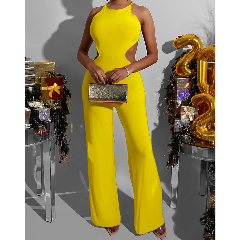 Women's Wide Legged Sleeveless Bodysuit