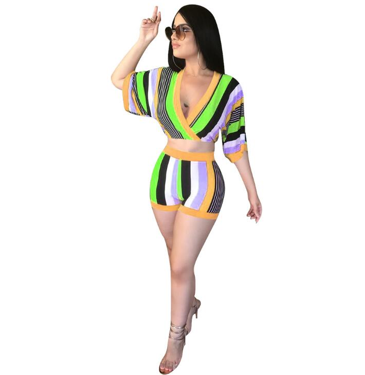 Sexy 2 Piece Stripe Set