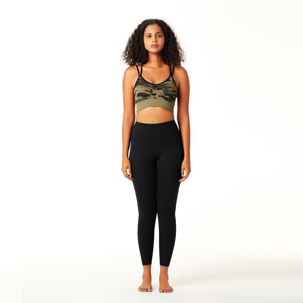 Yoga Clothing Suit Women Seamless Camouflage Set