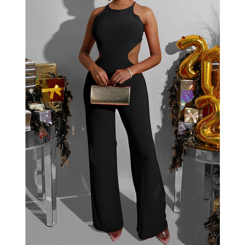 Women's Wide Legged Sleeveless Bodysuit