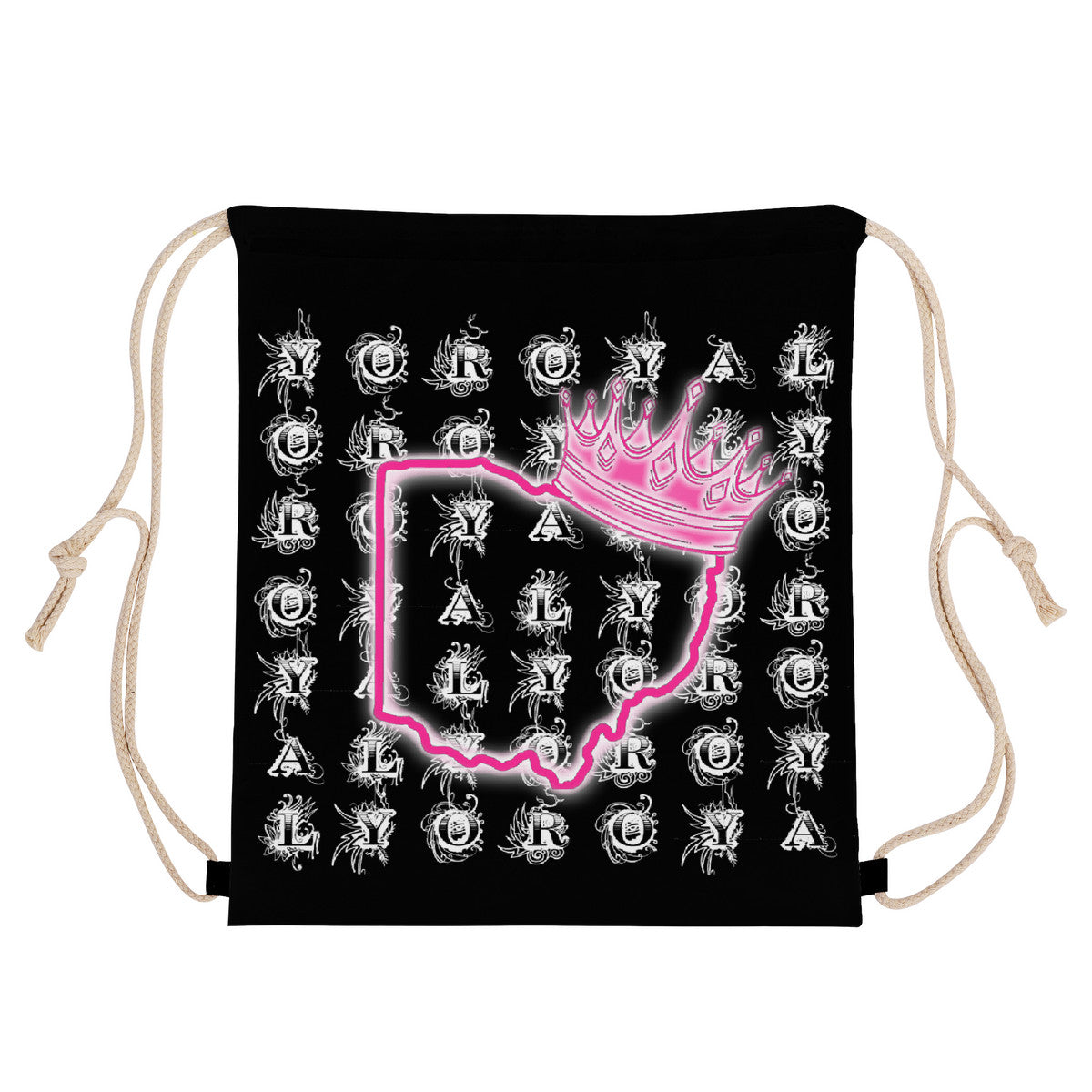 YR Block Drawstring Bags