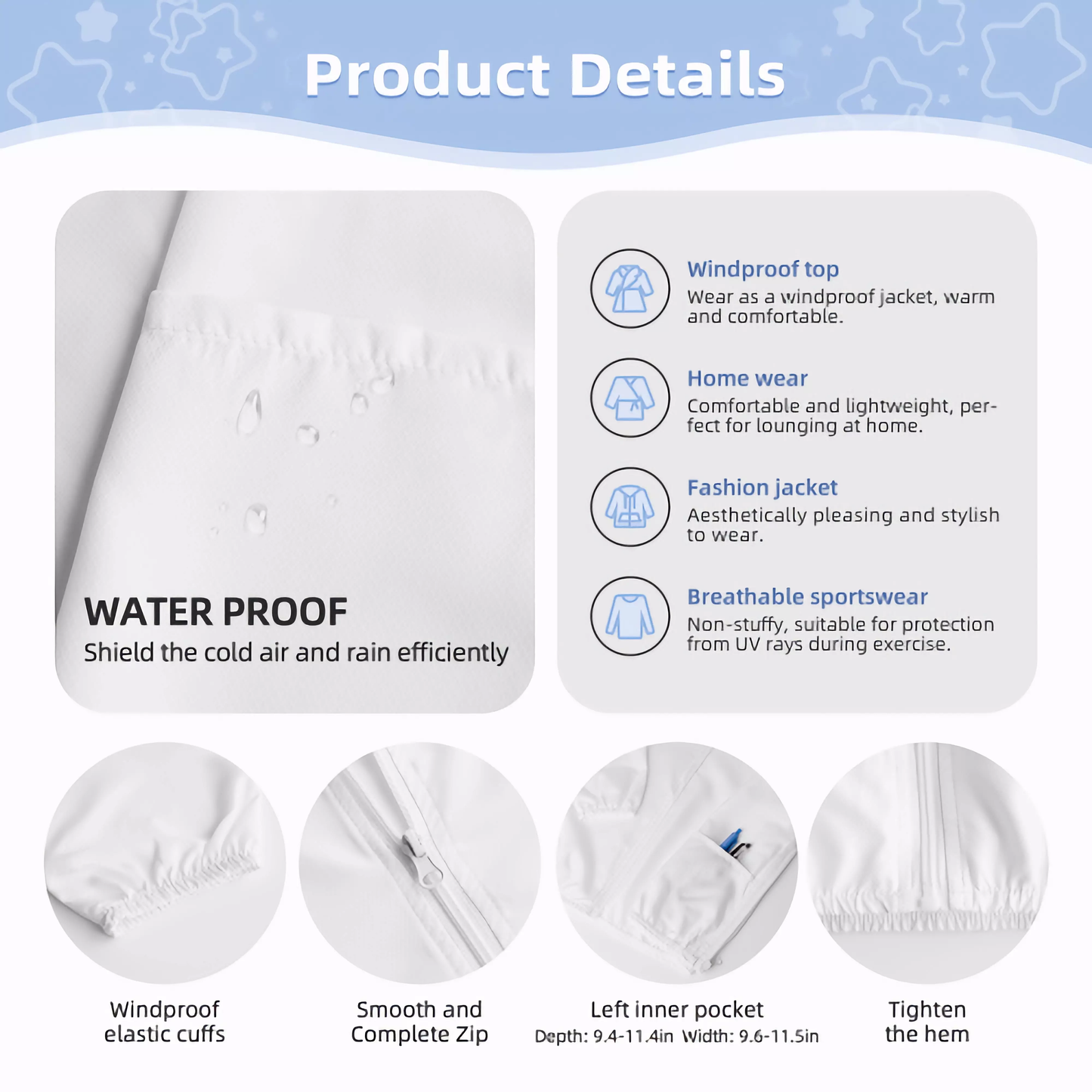 Kids Pink Black YR Zipper Hoodie