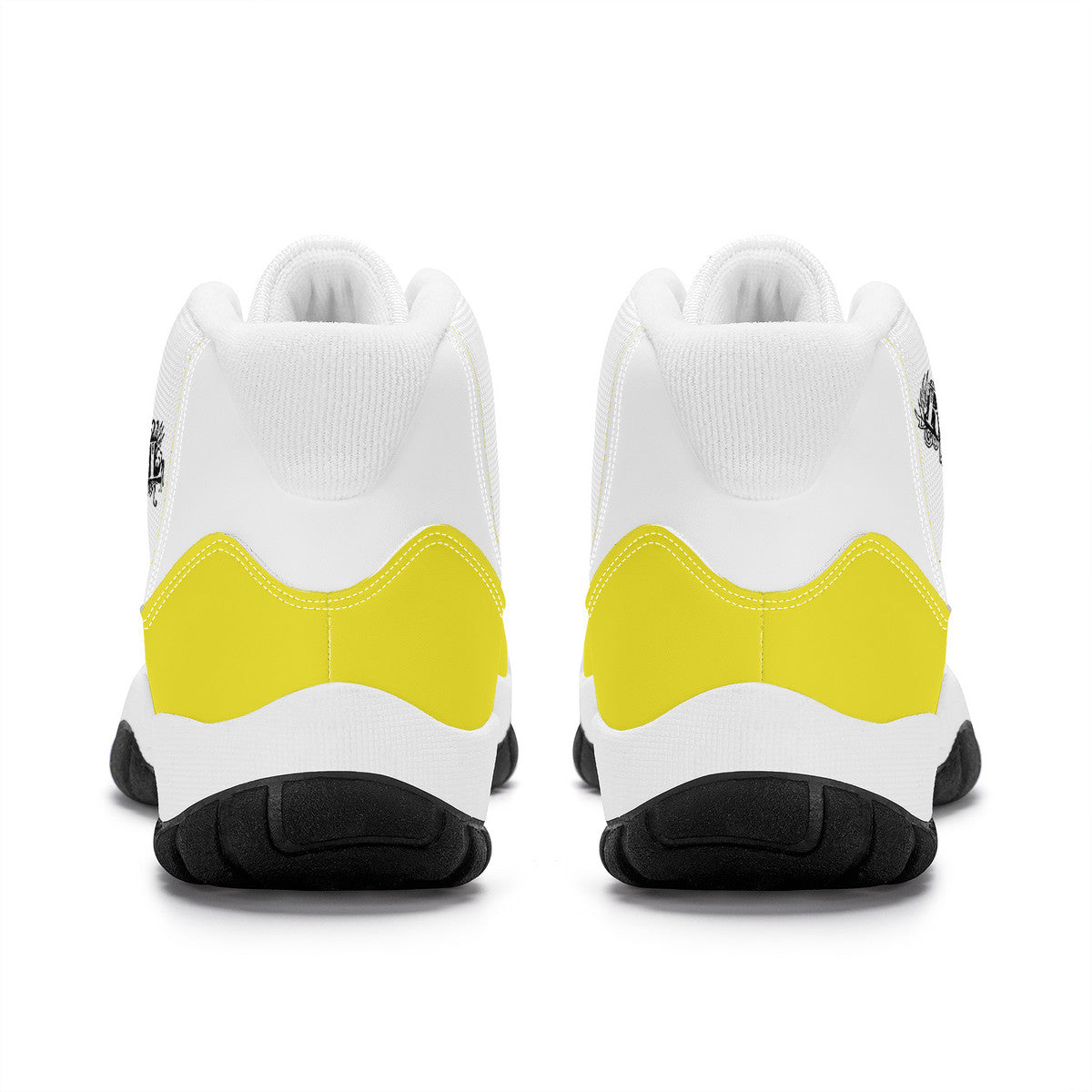 Yellow High Top Air Retro Sneakers