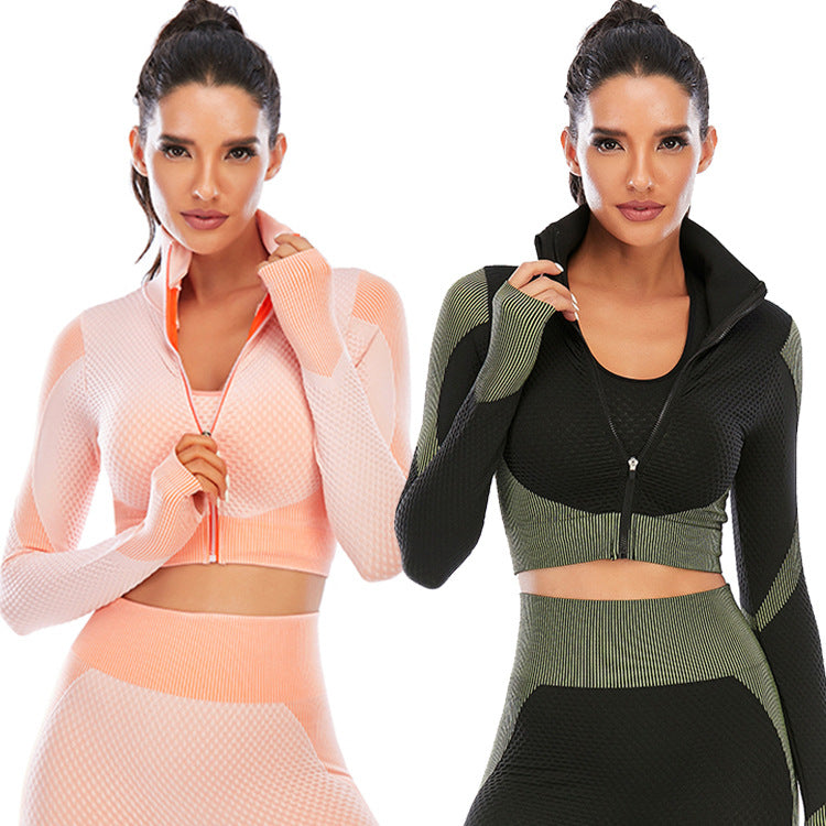 Two Piece Seamless Yoga Clothing Suit Women's