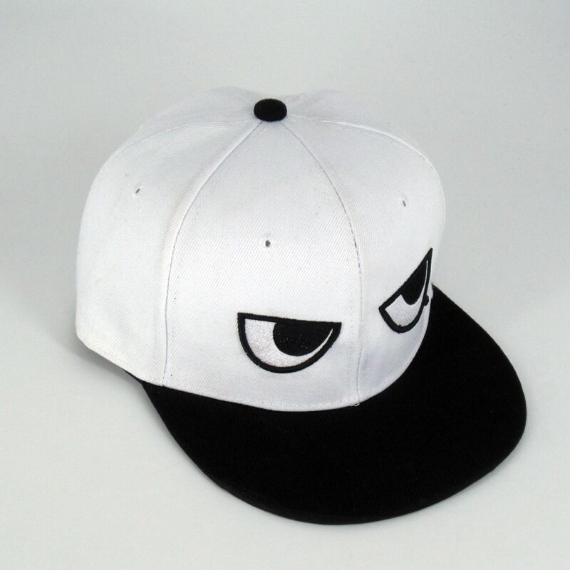 Black And White Eyes Hip Hop Hat