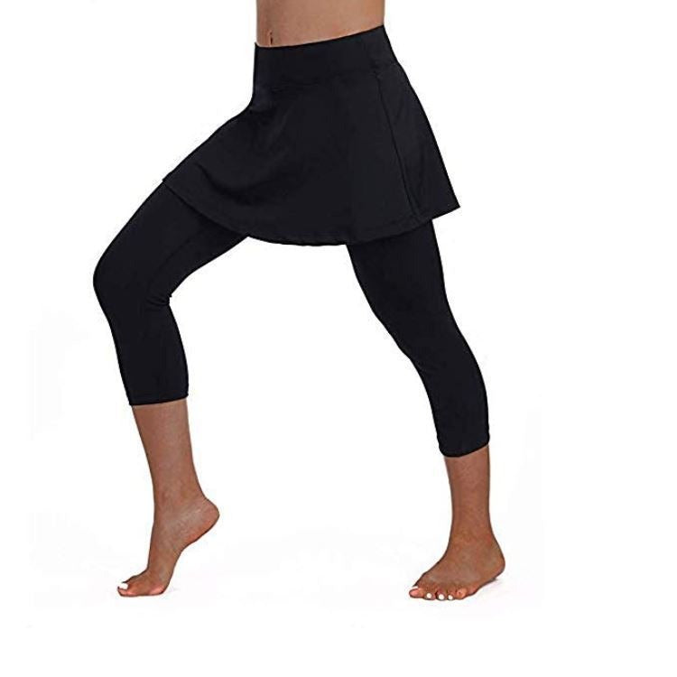 Two-Piece Skirt Yoga Pants for Women's Leggings