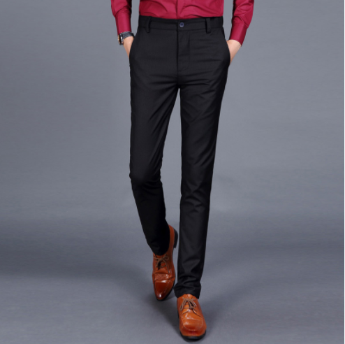 Men's slim business casual suit pants