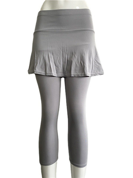 Two-Piece Skirt Yoga Pants for Women's Leggings