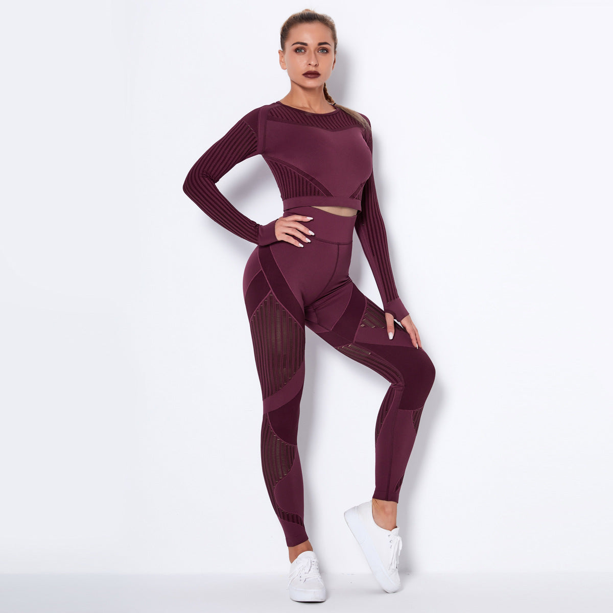 Long-Sleeved Yoga Set