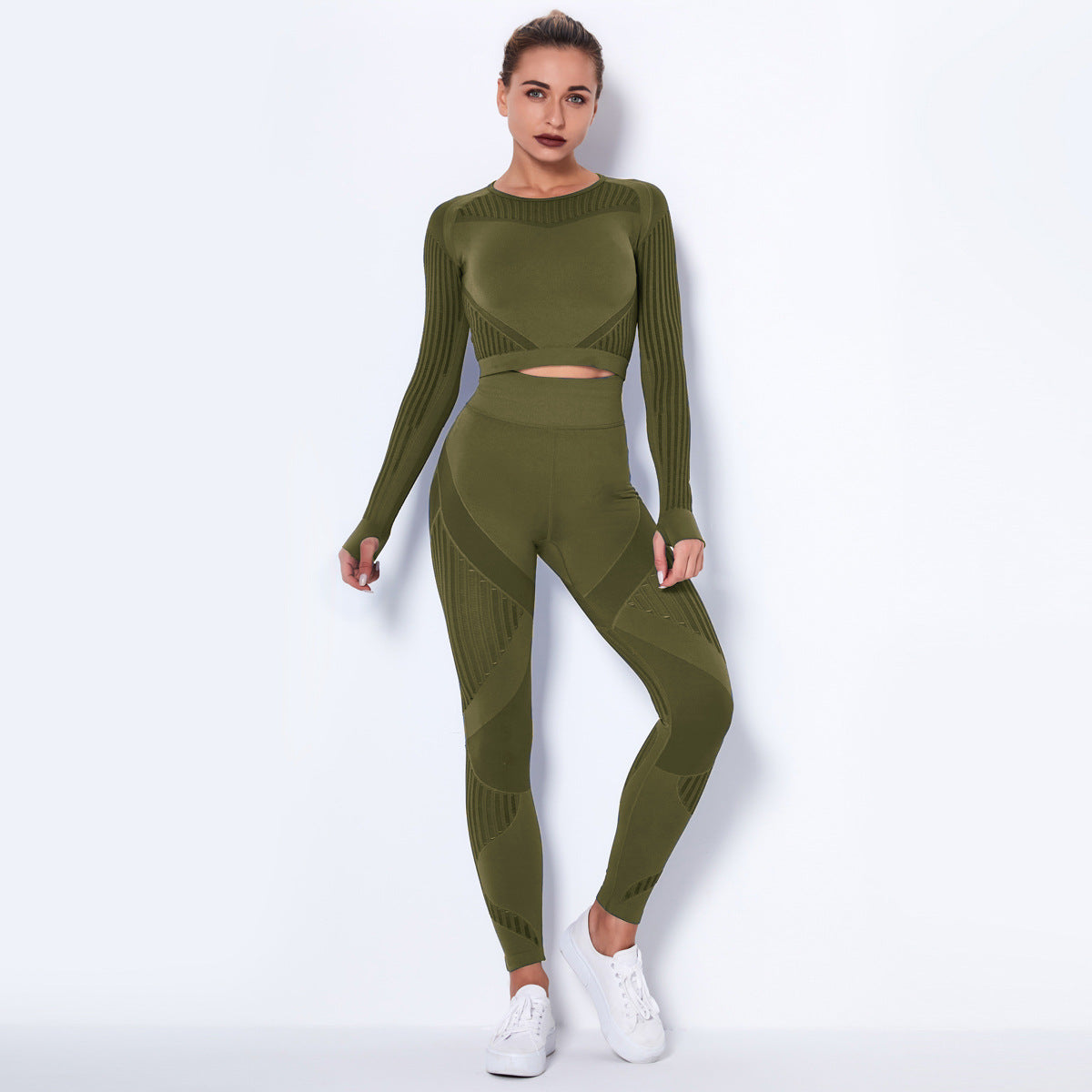 Long-Sleeved Yoga Set