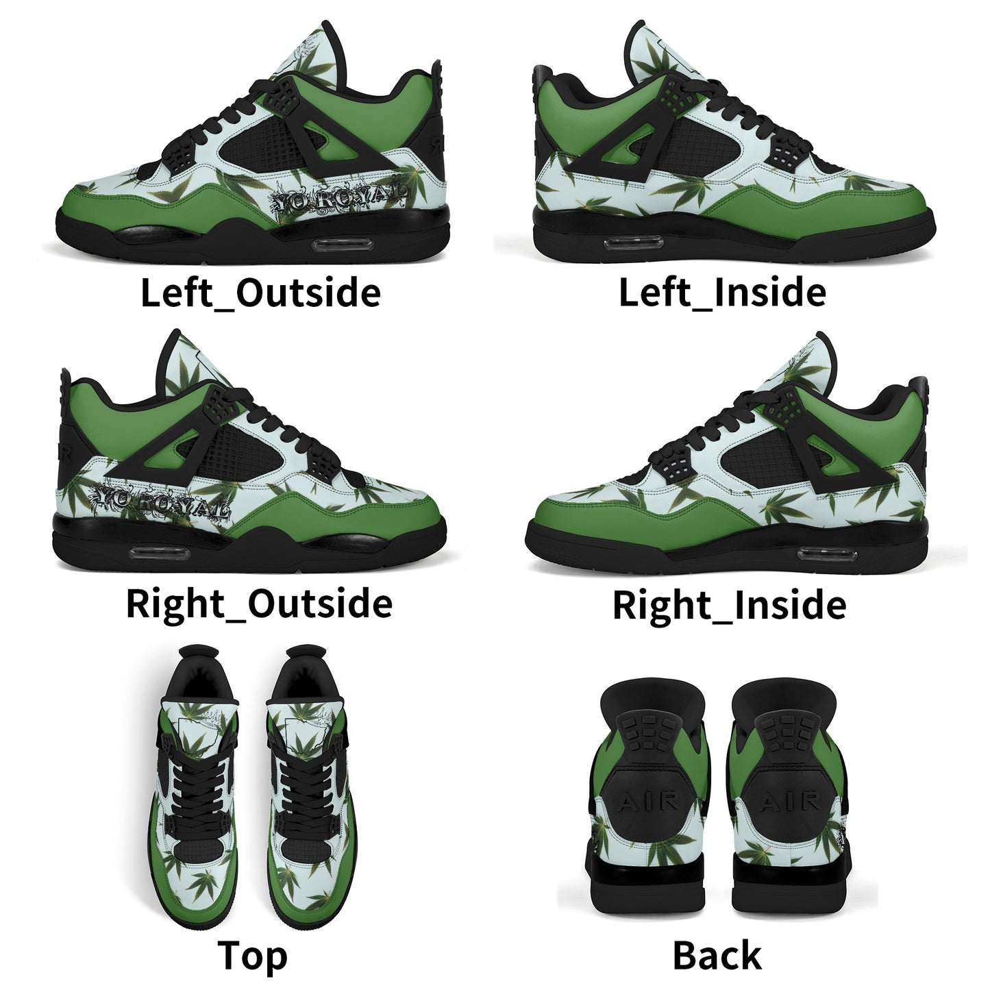 Mens Green Yo Royal Sneakers