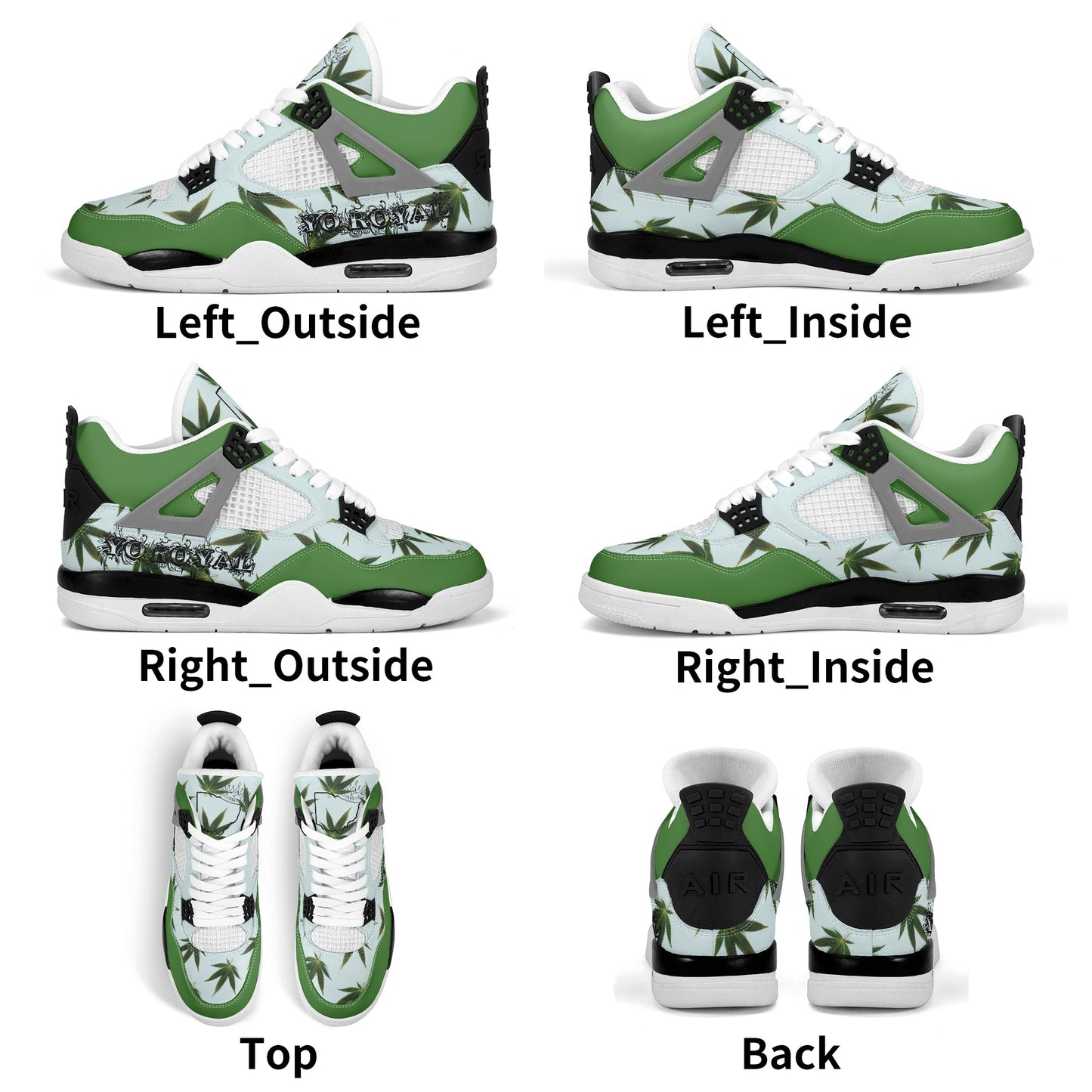 Mens Green Yo Royal Sneakers