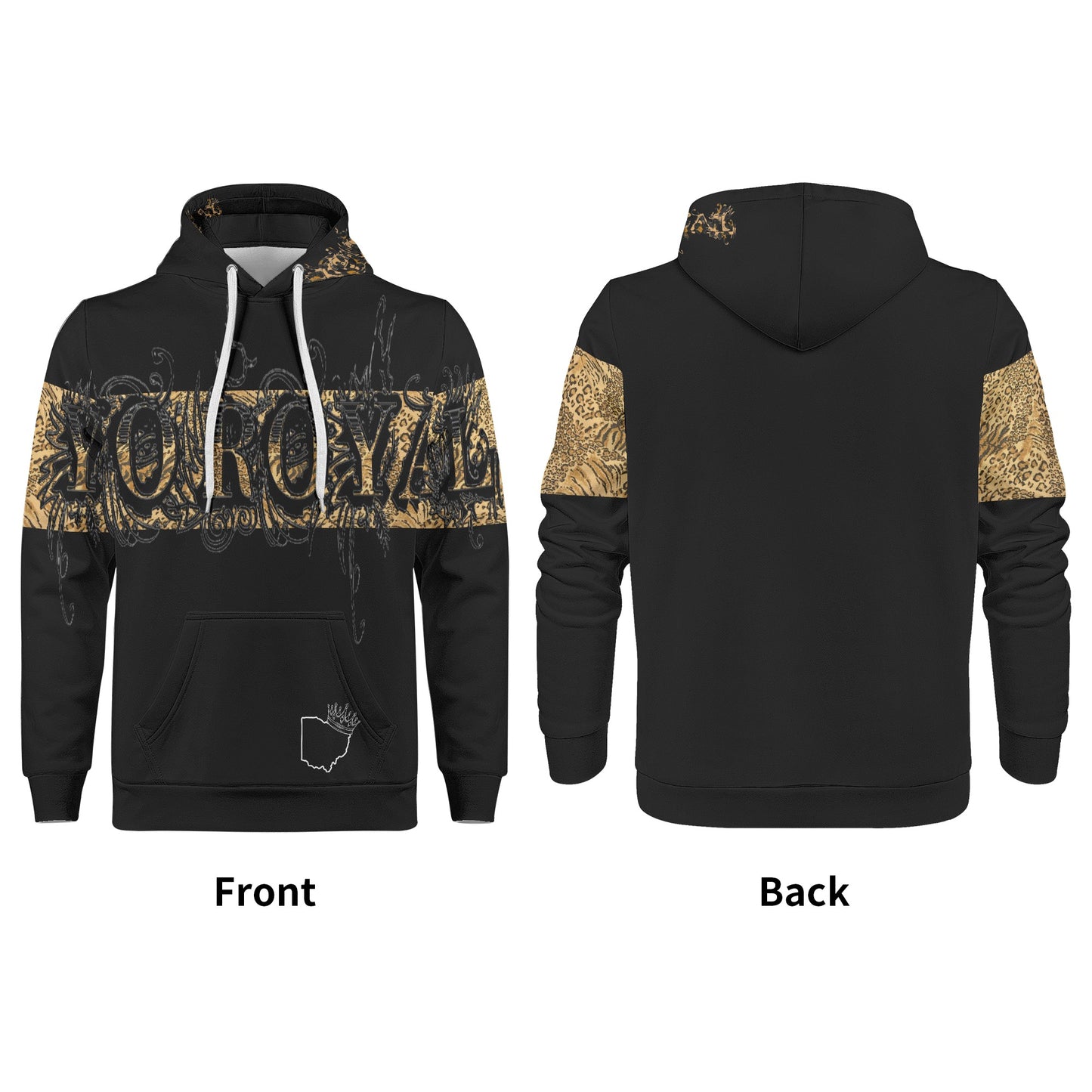 Yo Royal Animal Print Hoodie