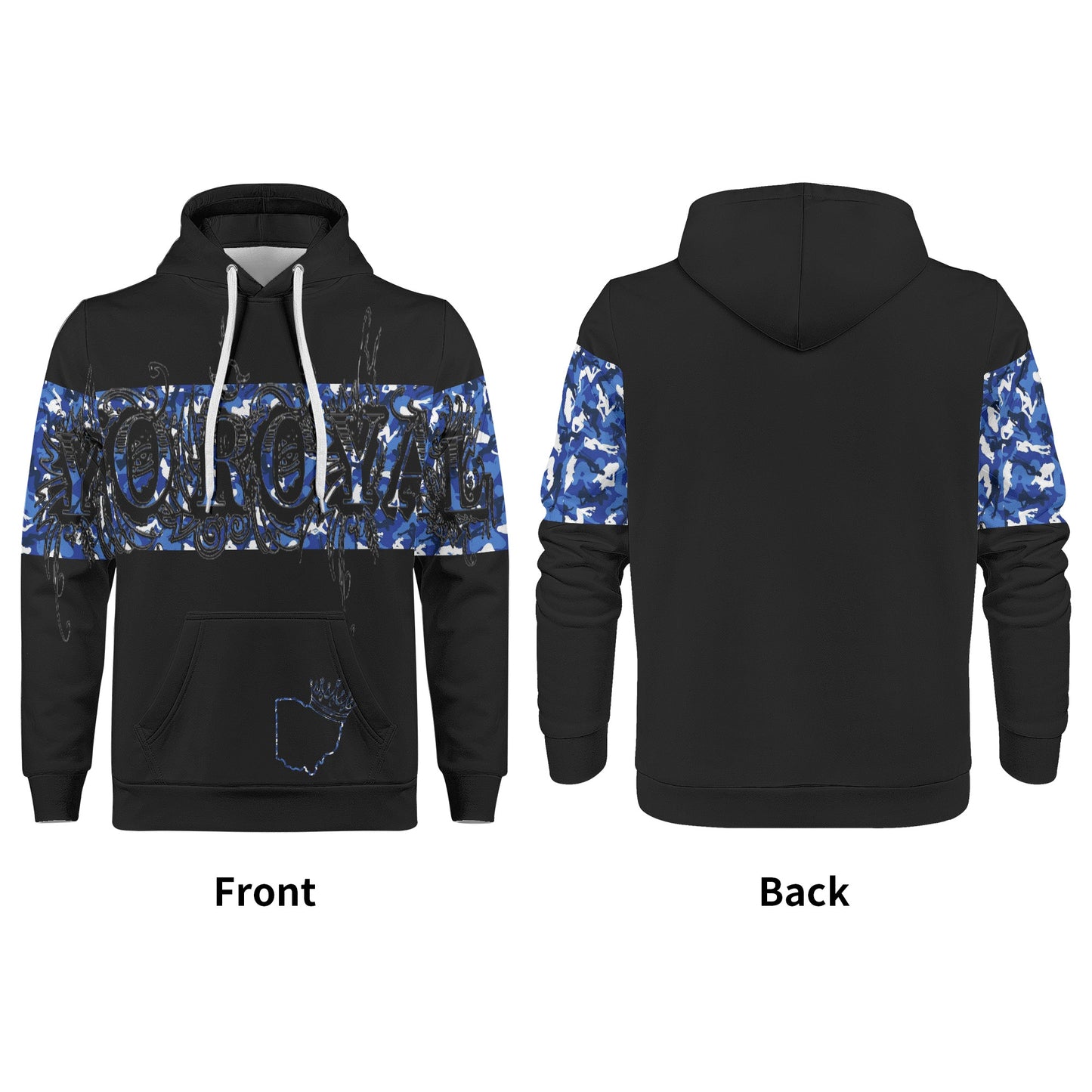 Yo Royal Blue Camo Hoodie