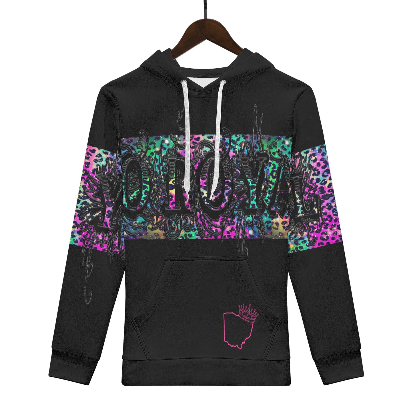 Yo Royal Multi Color Leopard Hoodie