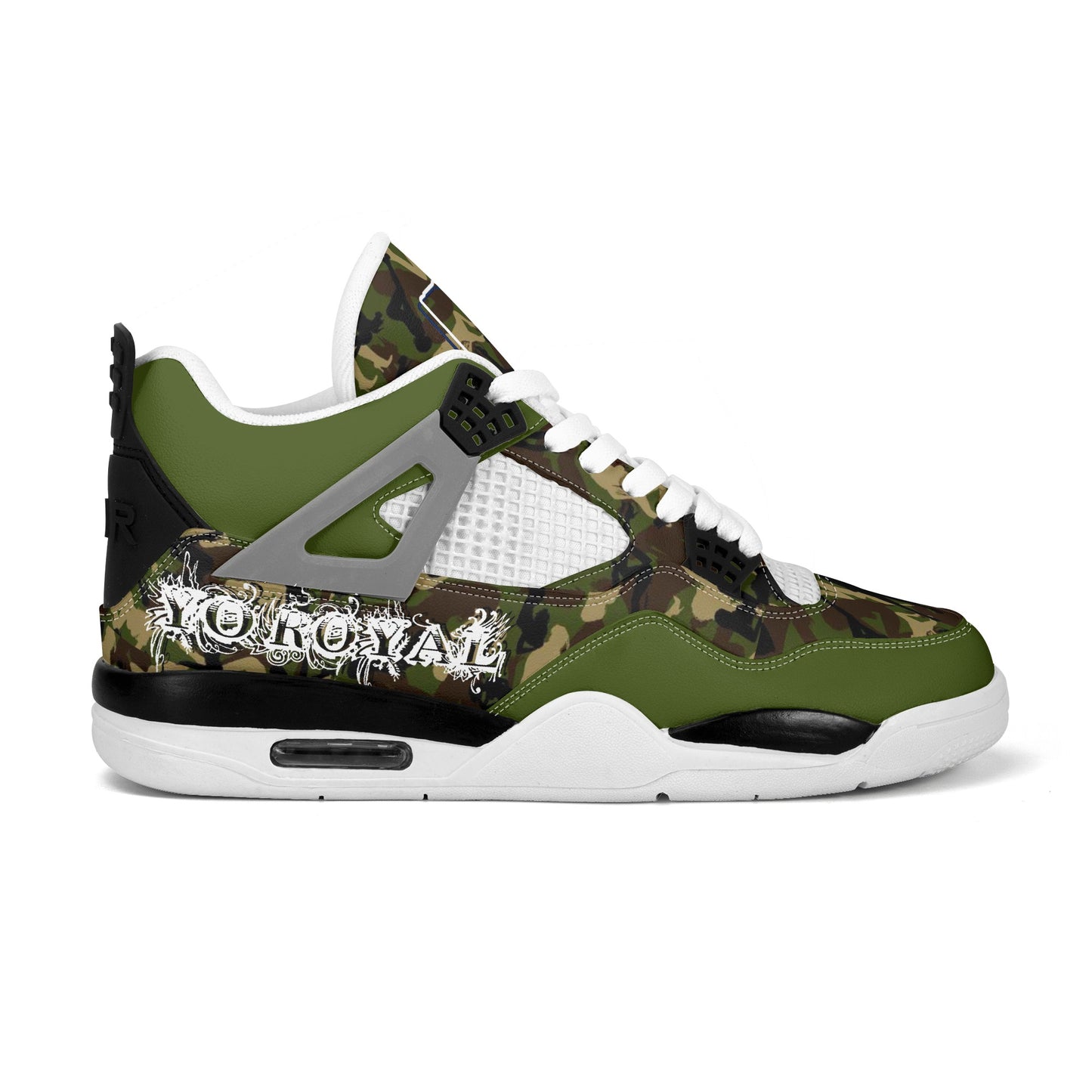 Yo Royal Green Camo Sneakers