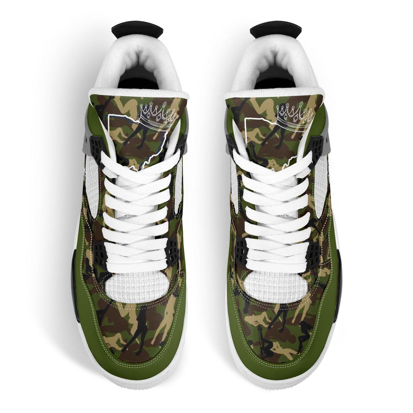 Yo Royal Green Camo Sneakers