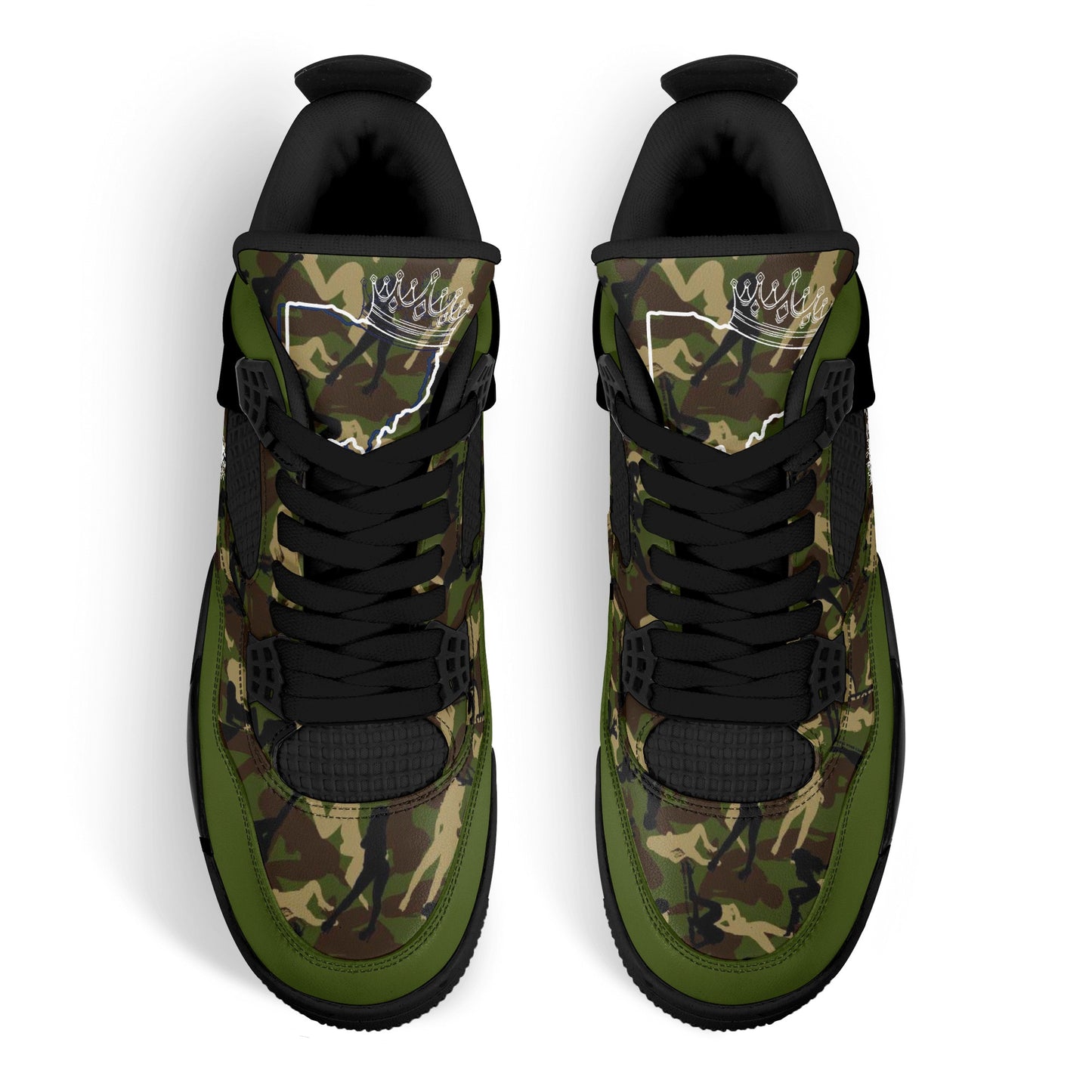 Yo Royal Green Camo Sneakers