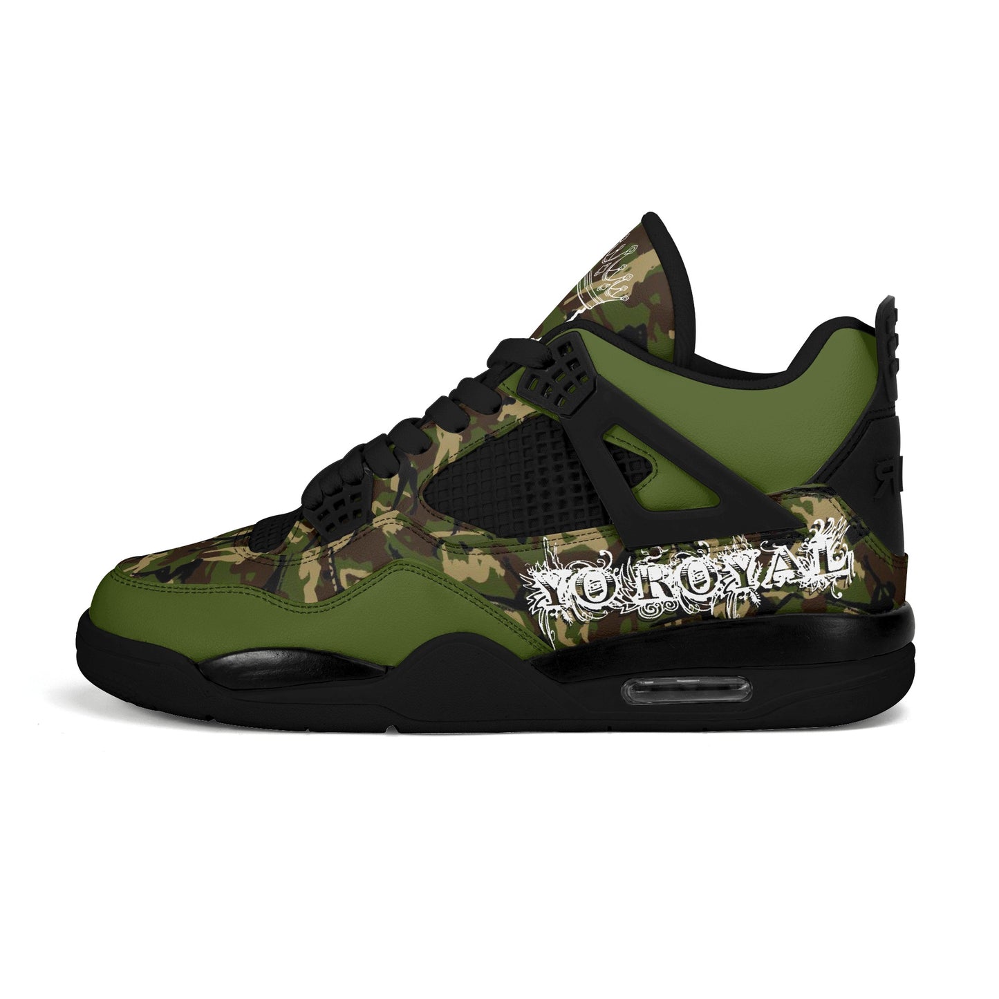 Yo Royal Green Camo Sneakers