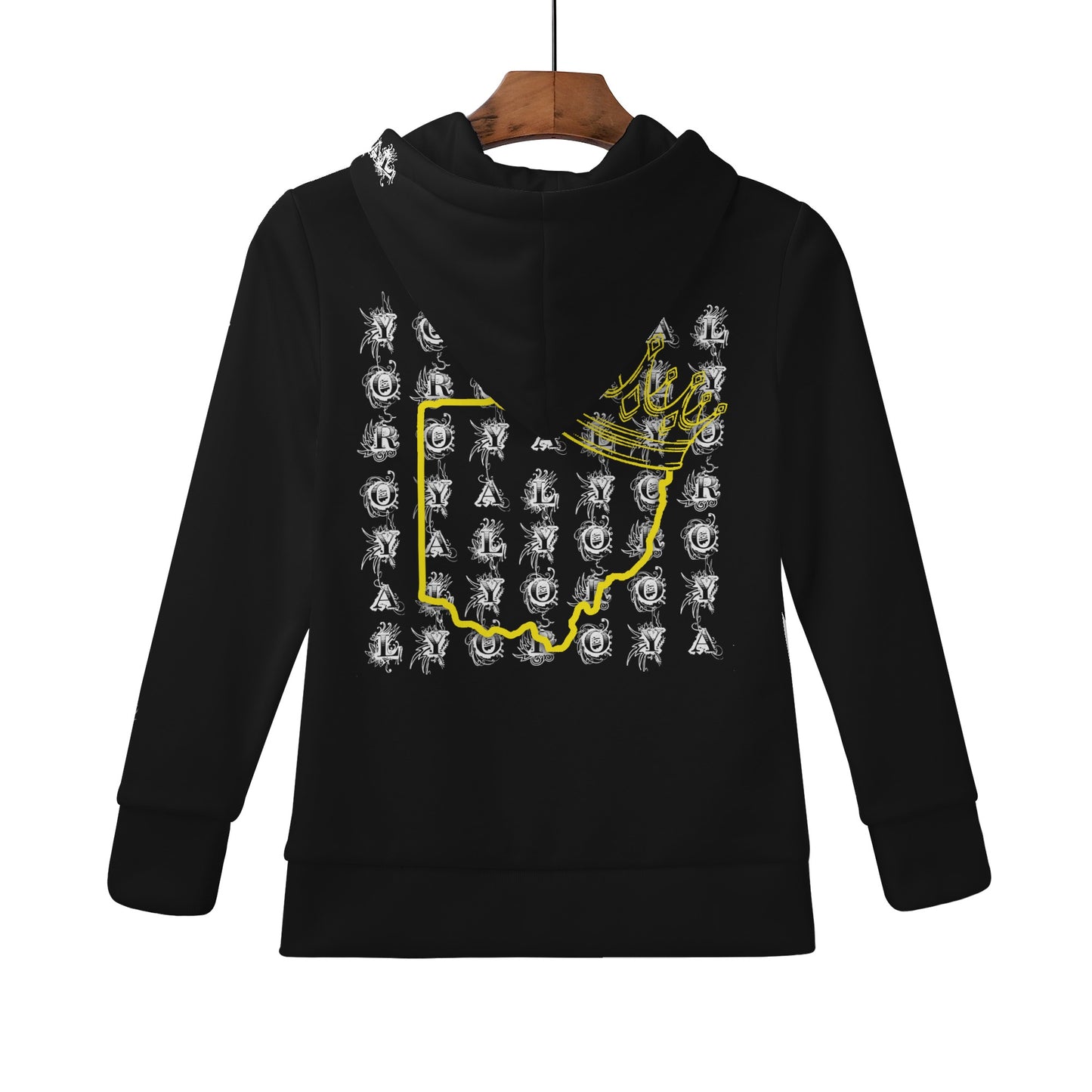 Kids Yo Royal Back Printed Hoodie