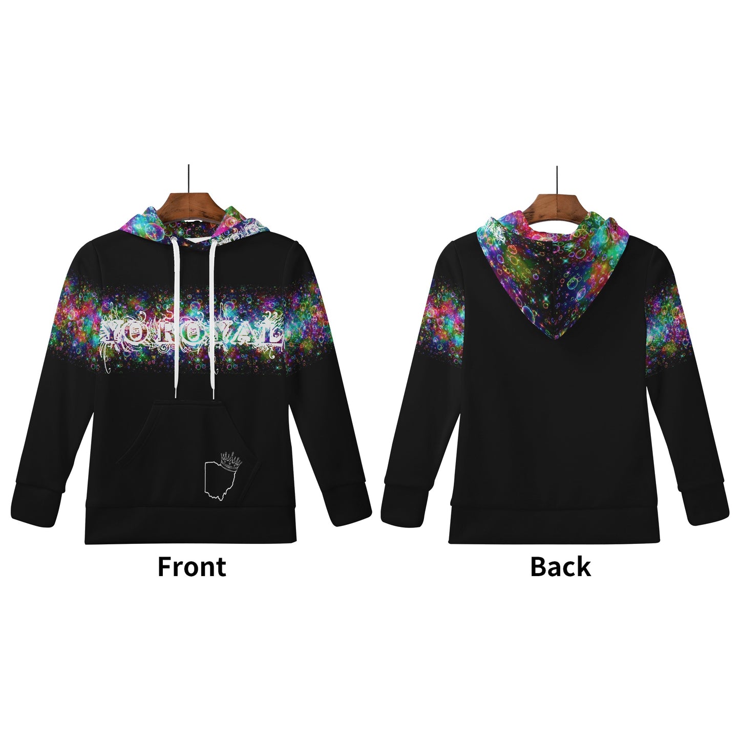 Kids Yo Royal Dark Bubble Hoodie