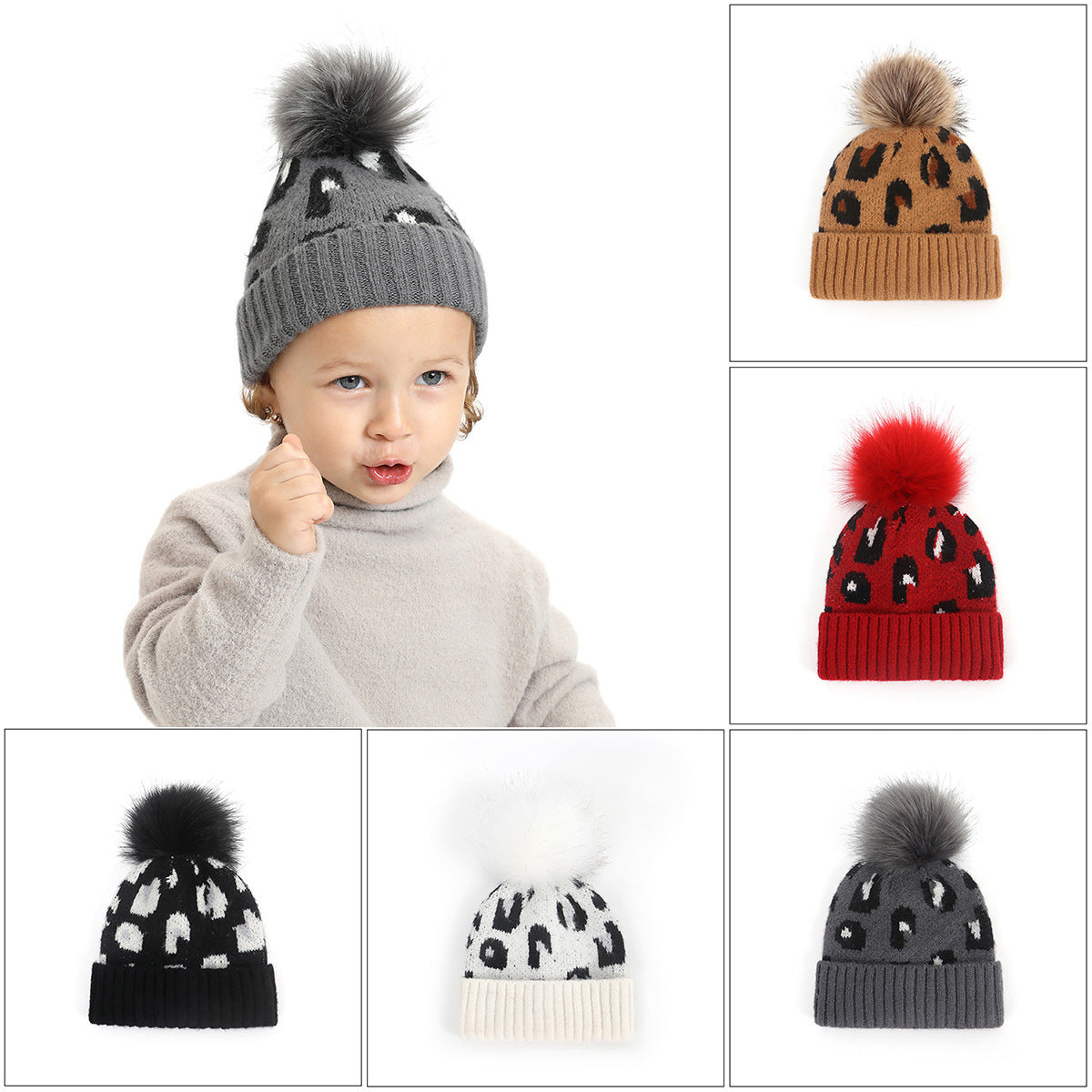 Leopard Print Children's Hat