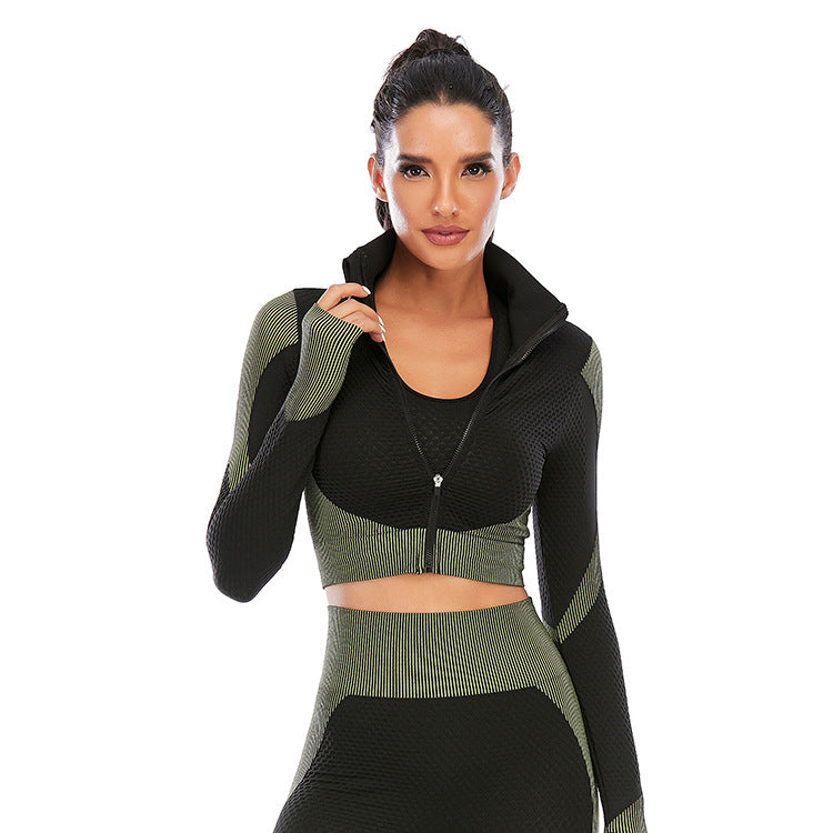 Two Piece Seamless Yoga Clothing Suit Women's