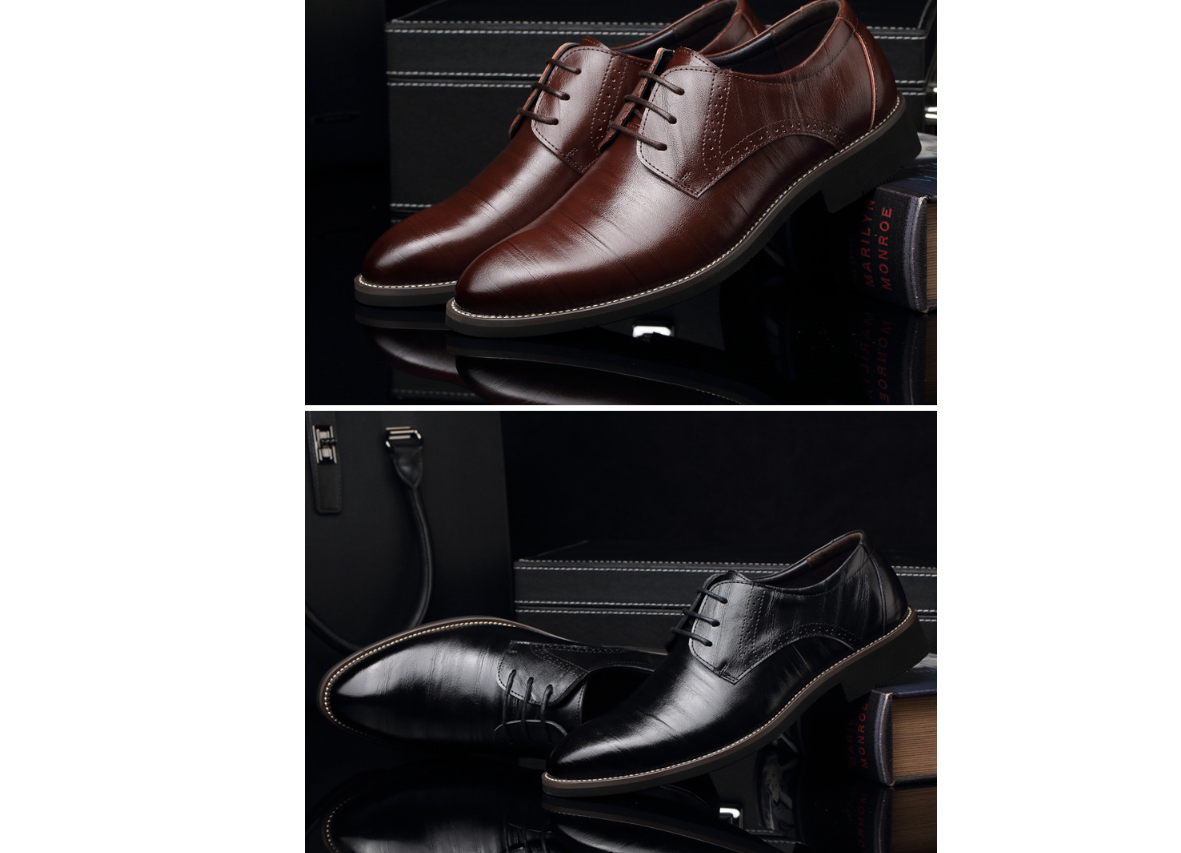 Men's leather shoes