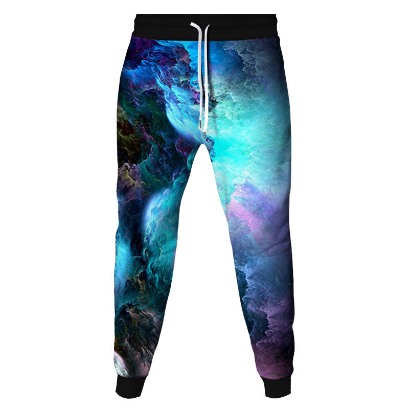 Flame 3D Print Unisex Pants
