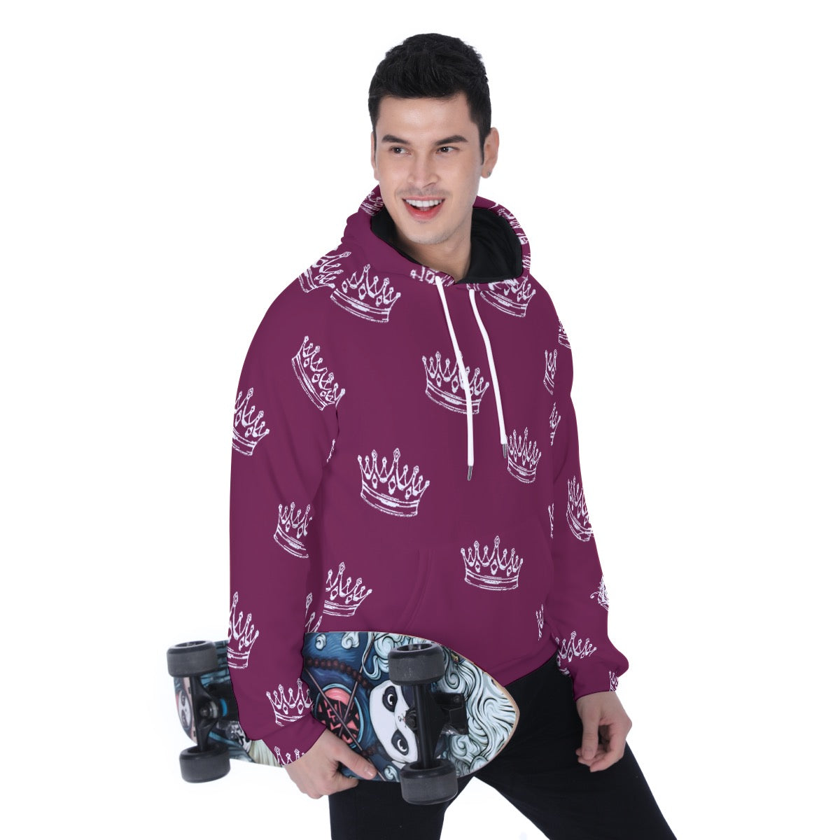 YR Burgandy Fleece Hoodie