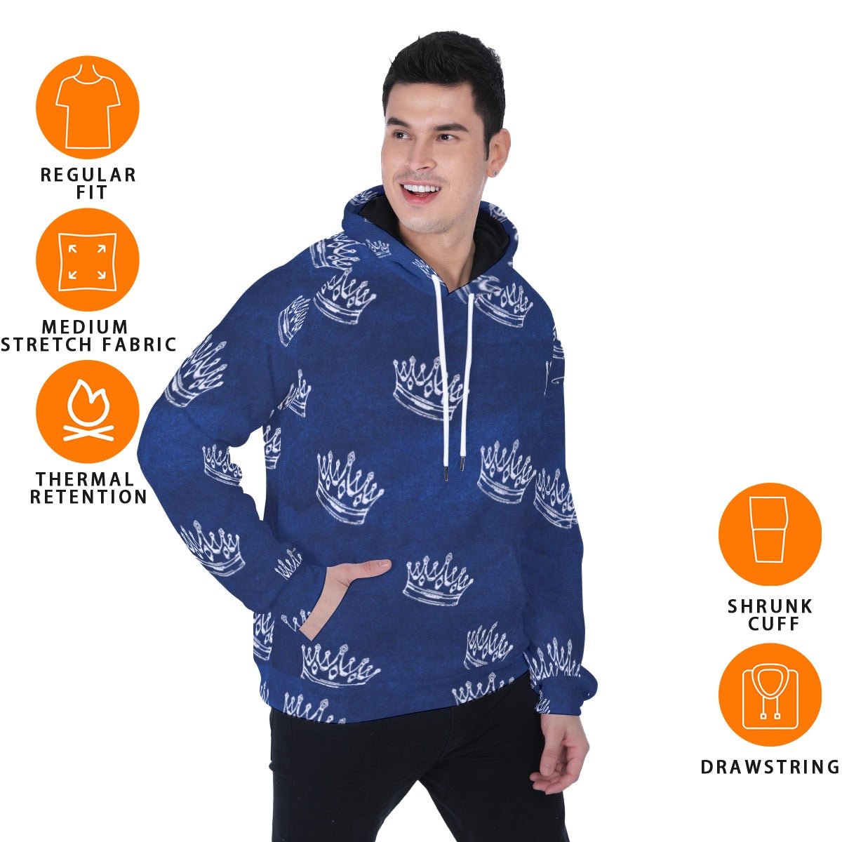 Men's Heavy Fleece Raglan Hoodie