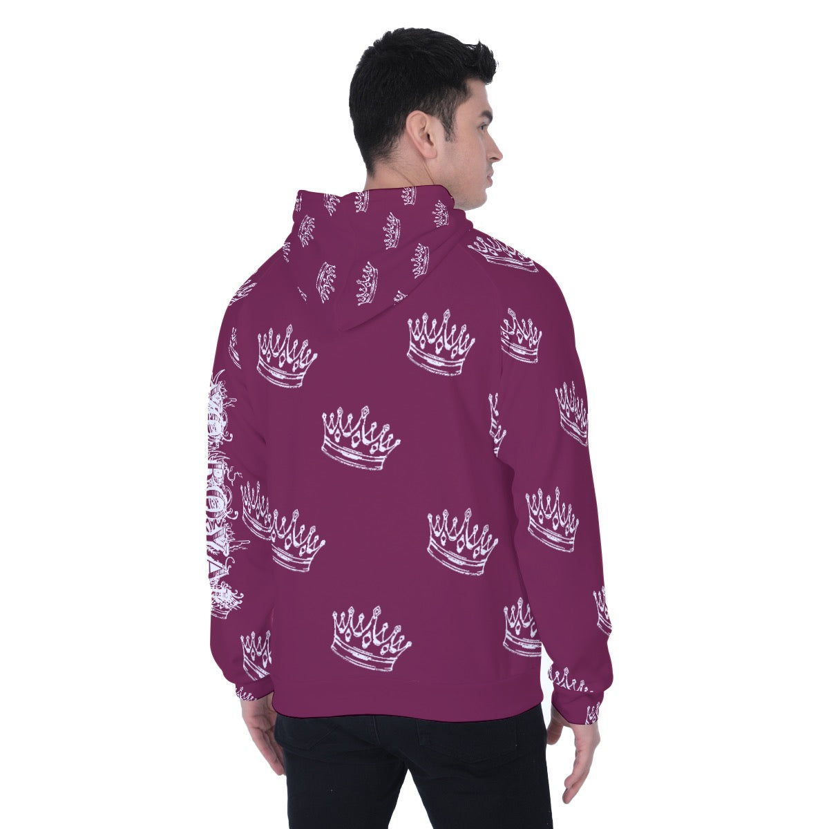 YR Burgandy Fleece Hoodie