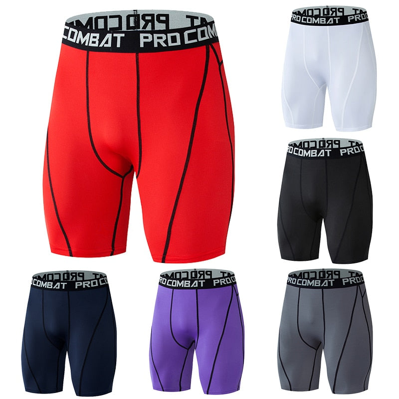 Male Muscle Alive Elastic Compression Shorts