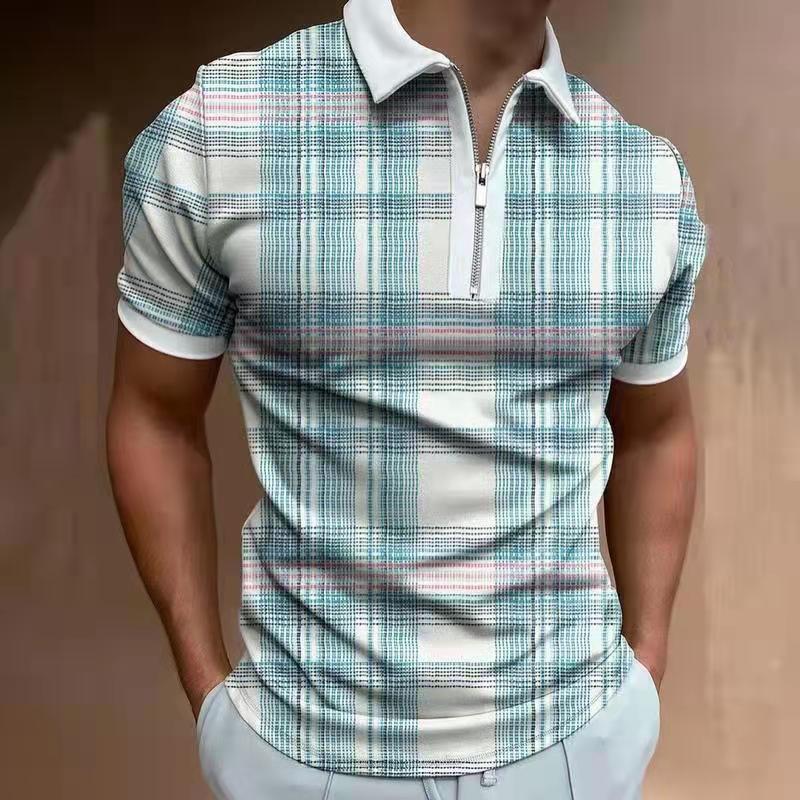 Men’s 1/4 Zip Casual Polos