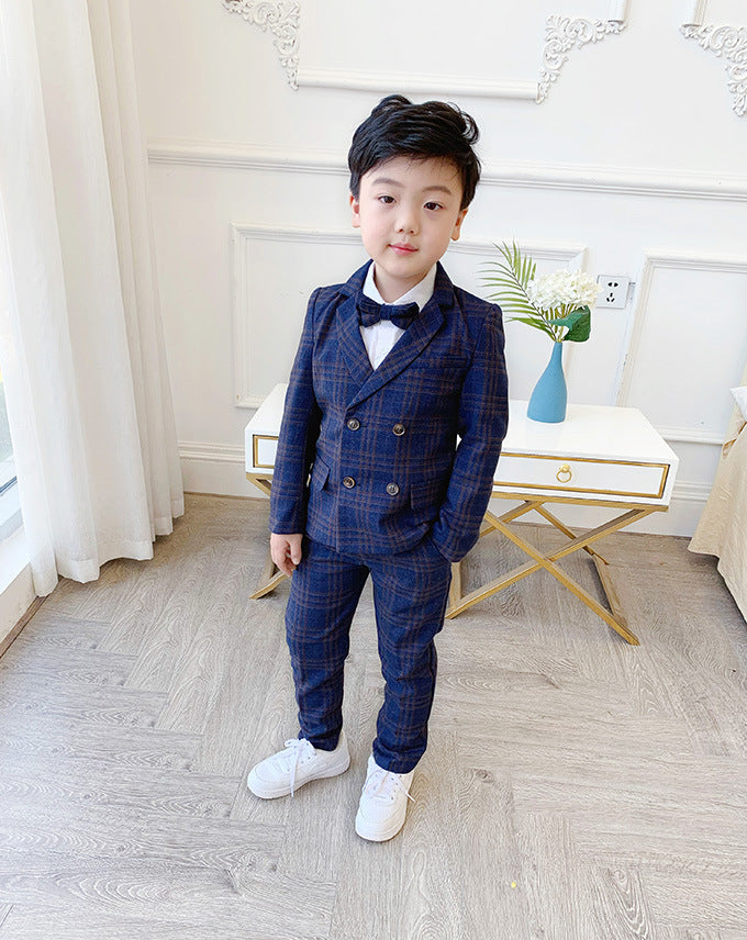 Children's Suit Jacket Pants Bow Tie 3-piece Set