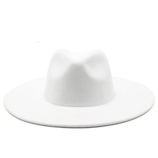 Classical Wide Brim Fedora Hat